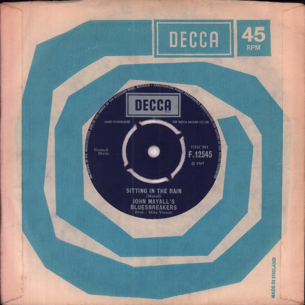 John Mayall & The Bluesbreakers - Sitting In The Rain - 7 Inch