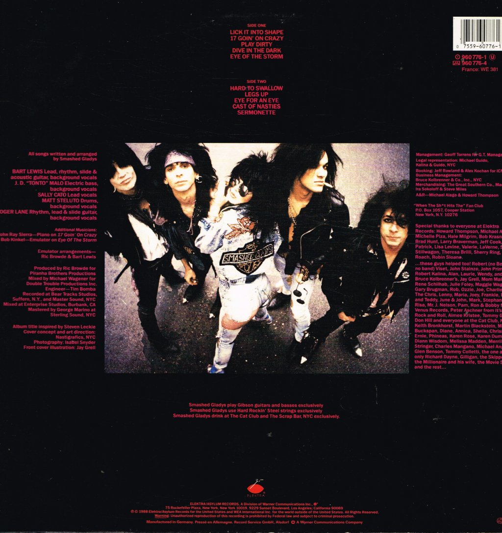 Smashed Gladys - Social Intercourse - Lp