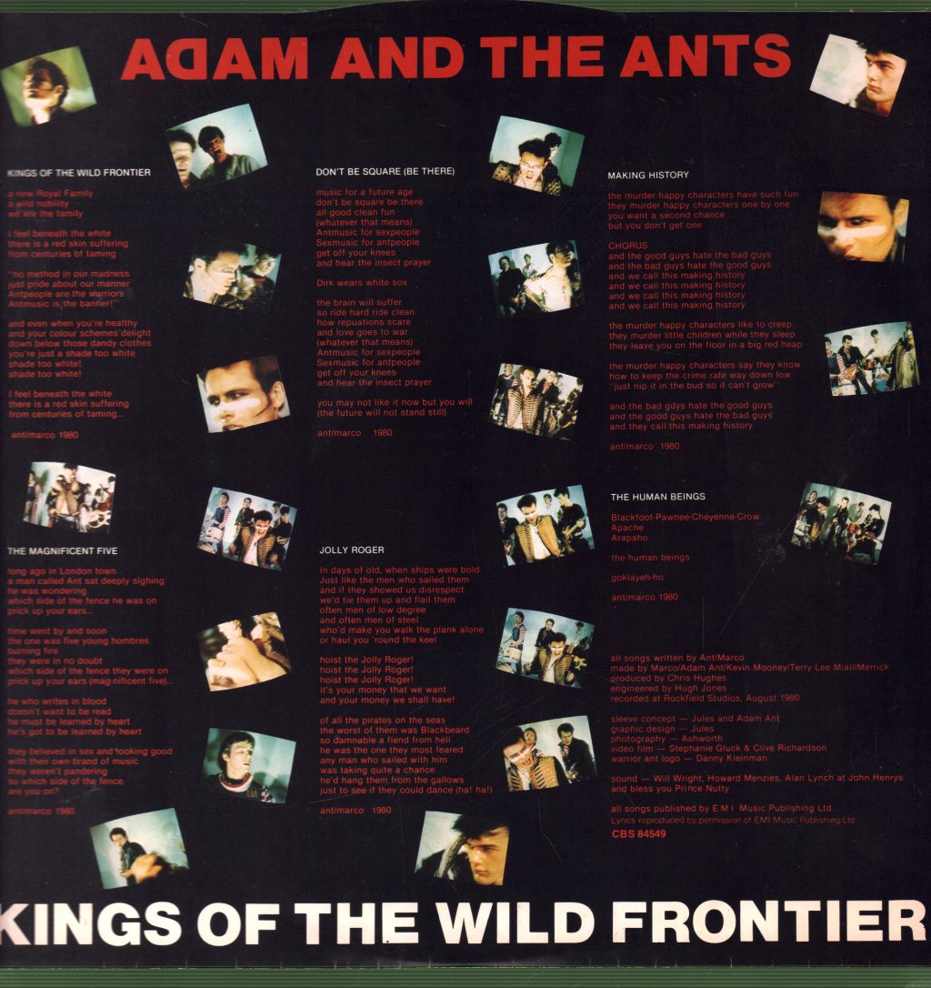Adam And The Ants - Kings Of The Wild Frontier - Lp