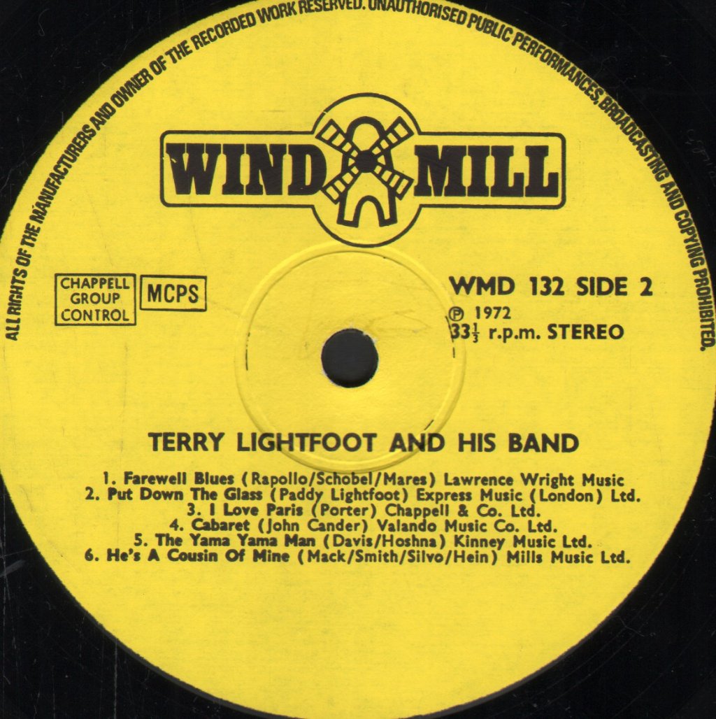 Terry Lightfoot And His Band - Terry Lightfoot And His Band - Lp