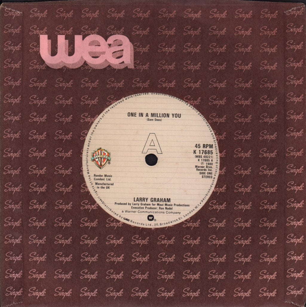 Larry Graham - One In A Million You - 7 Inch
