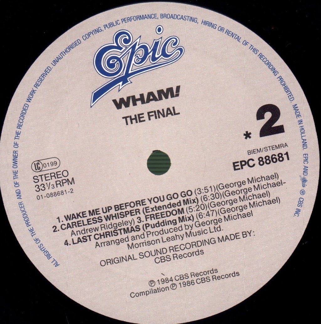 Wham - Final - Double Lp