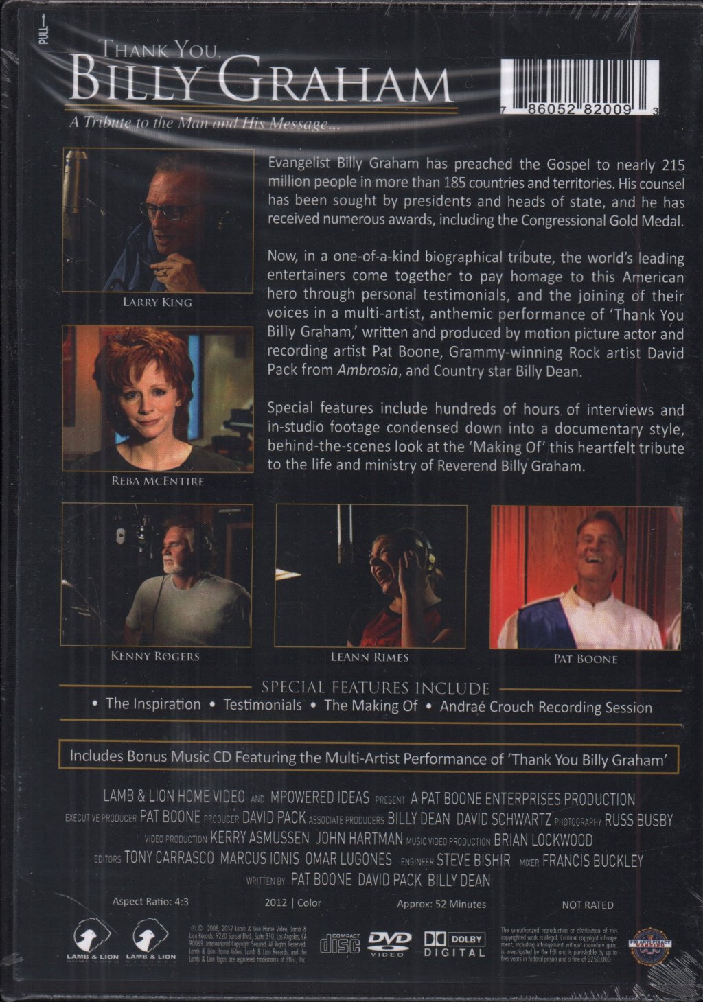 Billy Graham - thank you - Dvd