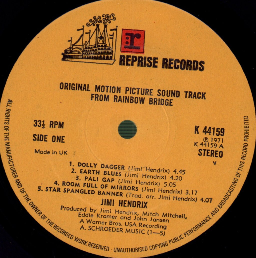 Jimi Hendrix - Rainbow Bridge - Lp
