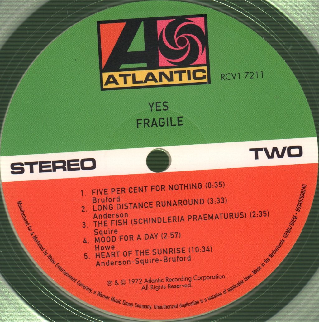 Yes - Fragile - Lp