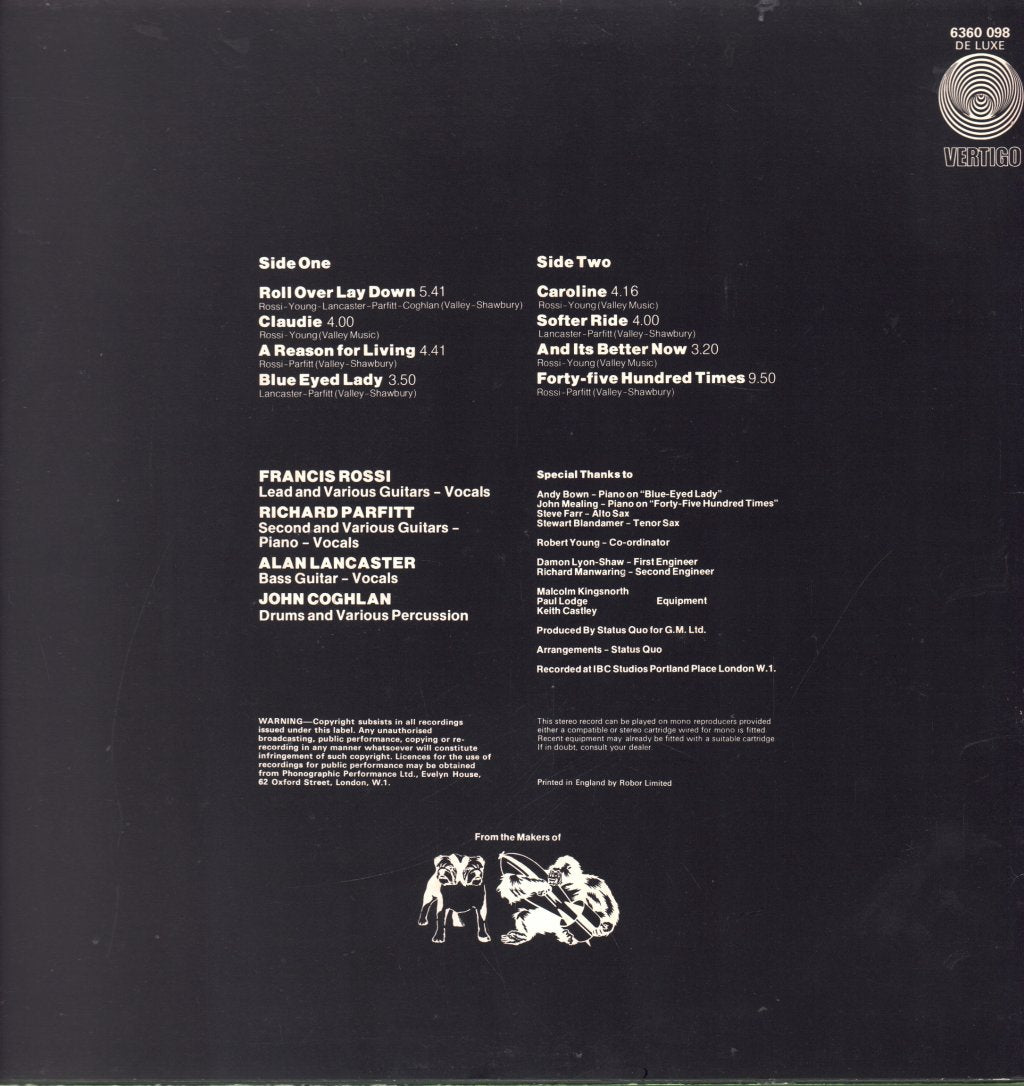 Status Quo - Hello - Lp
