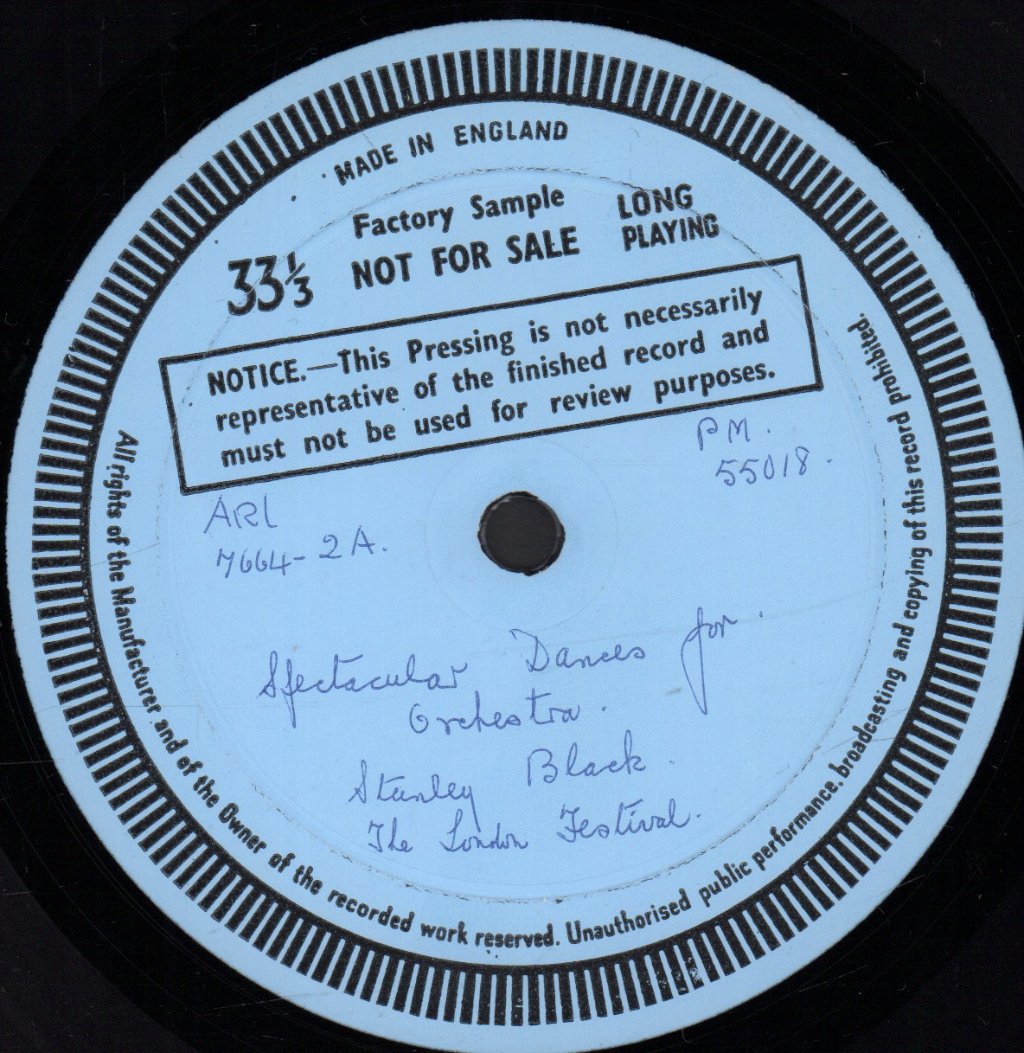 Stanley Black Conducting The Royal Philharmonic Orchestra - Spectacular Dances For Orchestra - Lp
