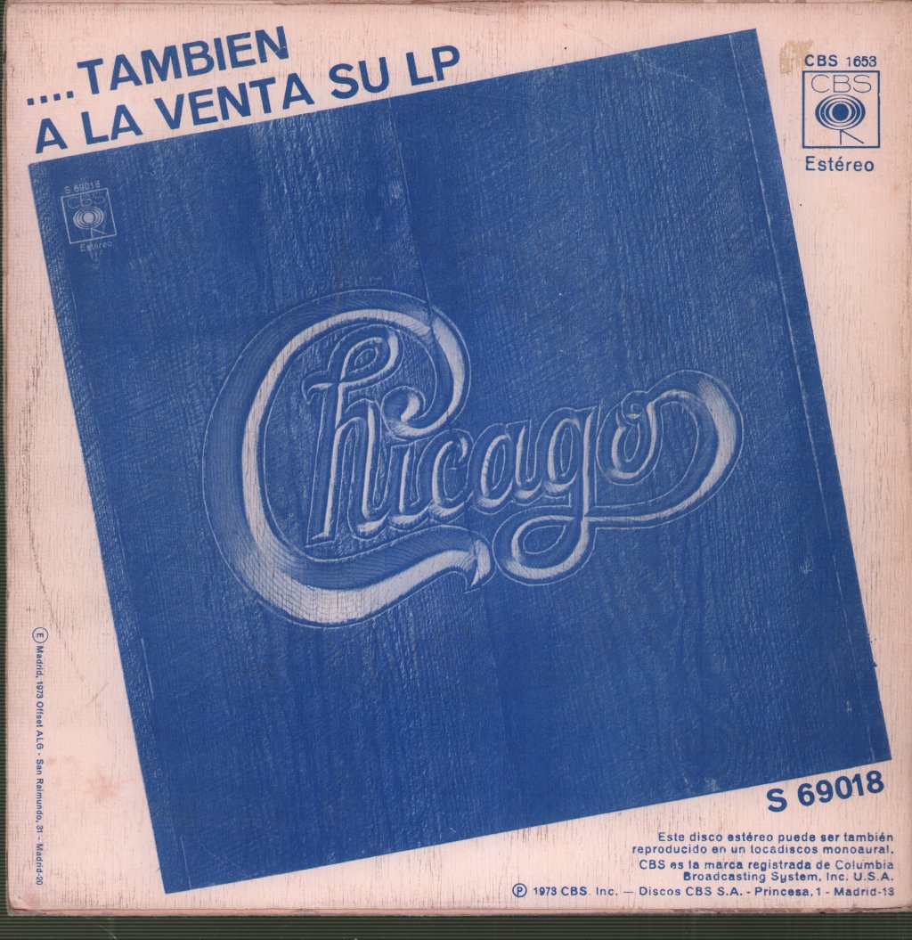 Chicago (2) - Sintiéndome Más Fuerte Cada Día - 7 Inch