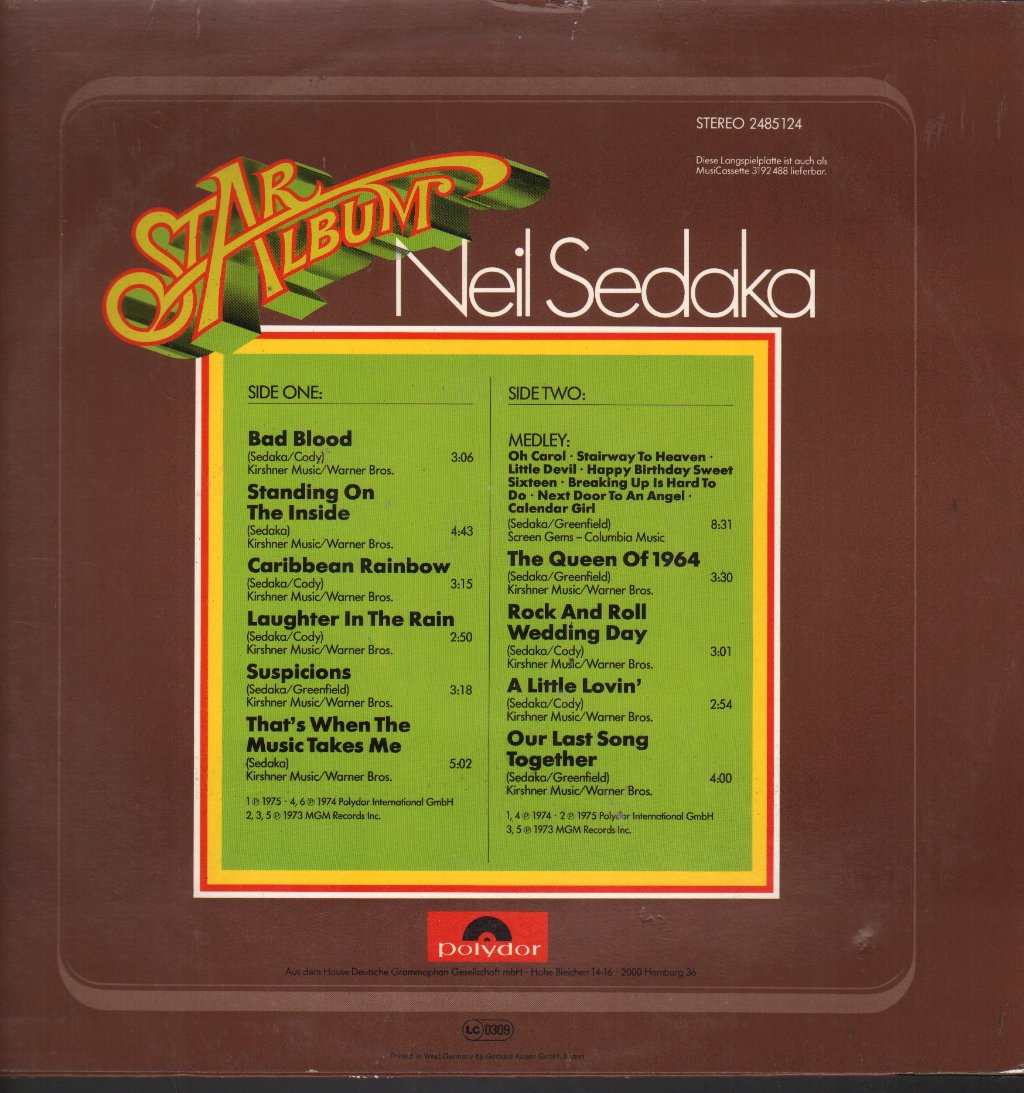 Neil Sedaka - Staralbum - Lp
