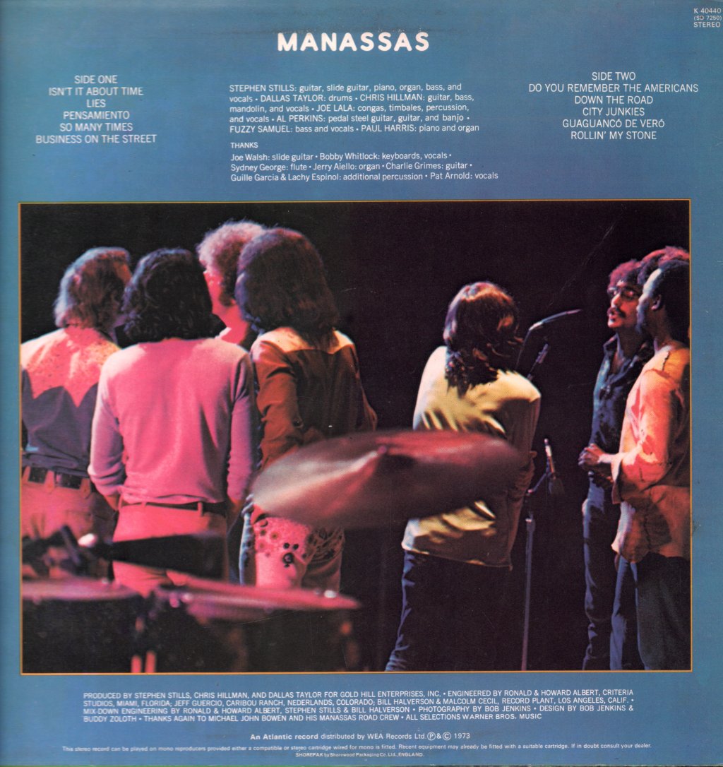 Stephen Stills Manassas - Down The Road - Lp