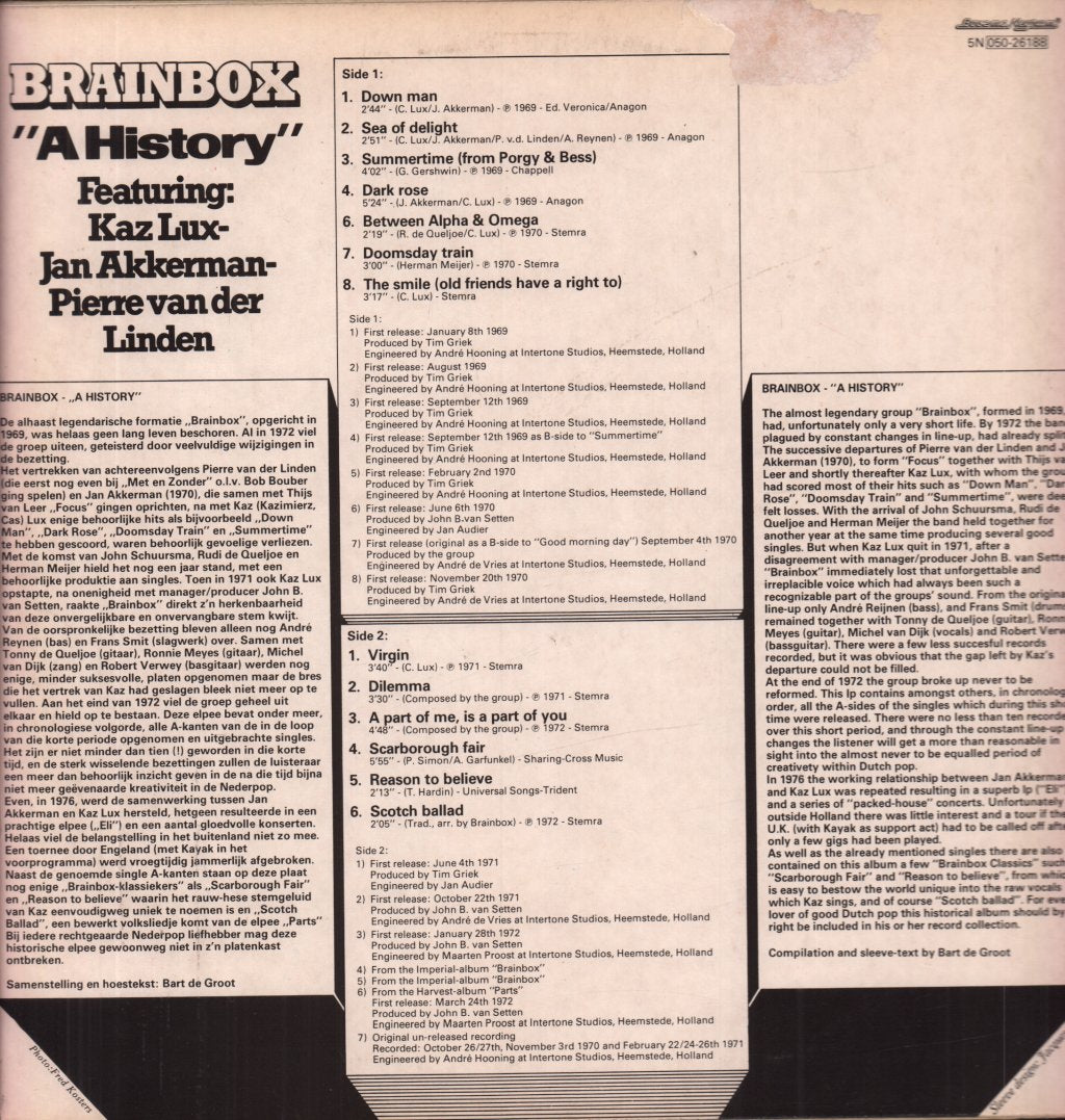 Brainbox (60'S Group) - A History - Lp