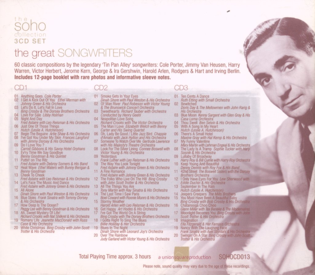 Various Artists - Great Songwriters - Triple Cd