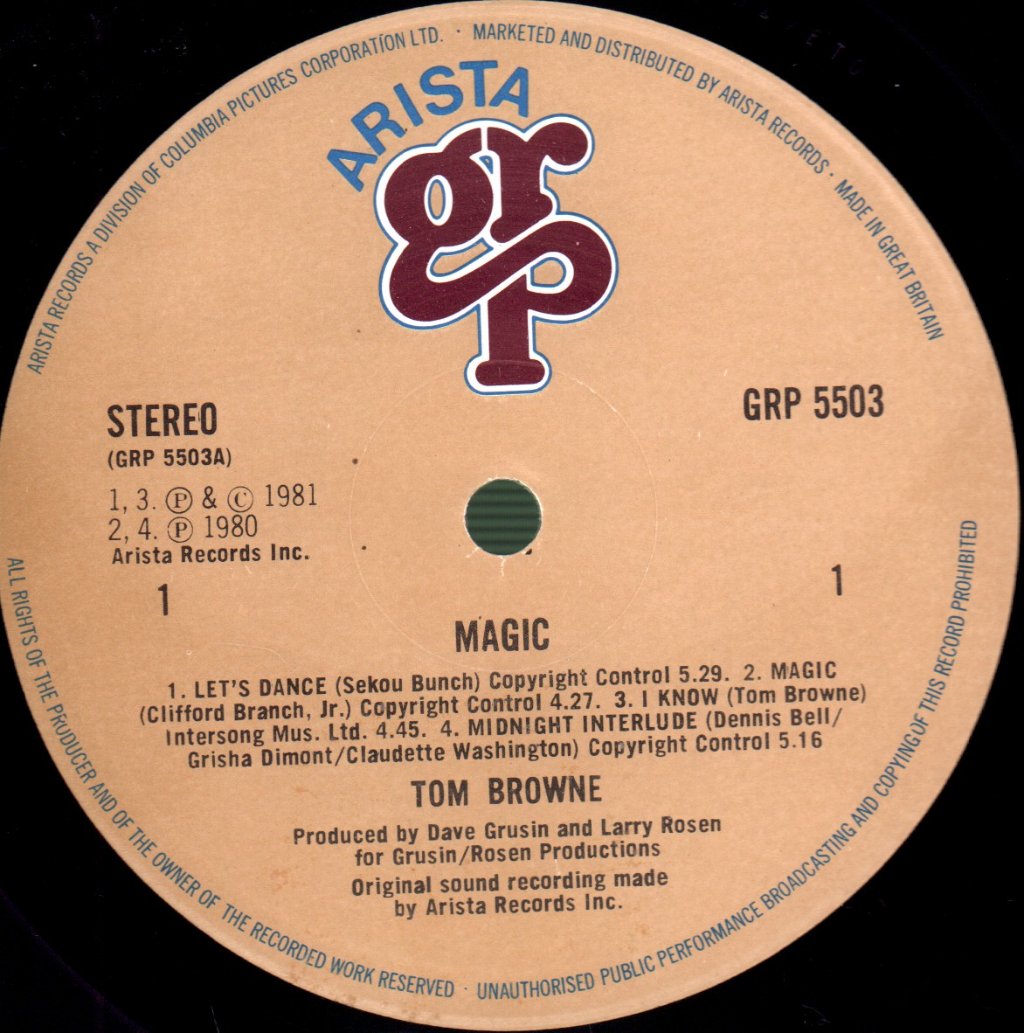 Tom Browne - Magic - Lp