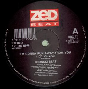 Bronski Beat - I'm Gonna Run Away From You - 12 Inch