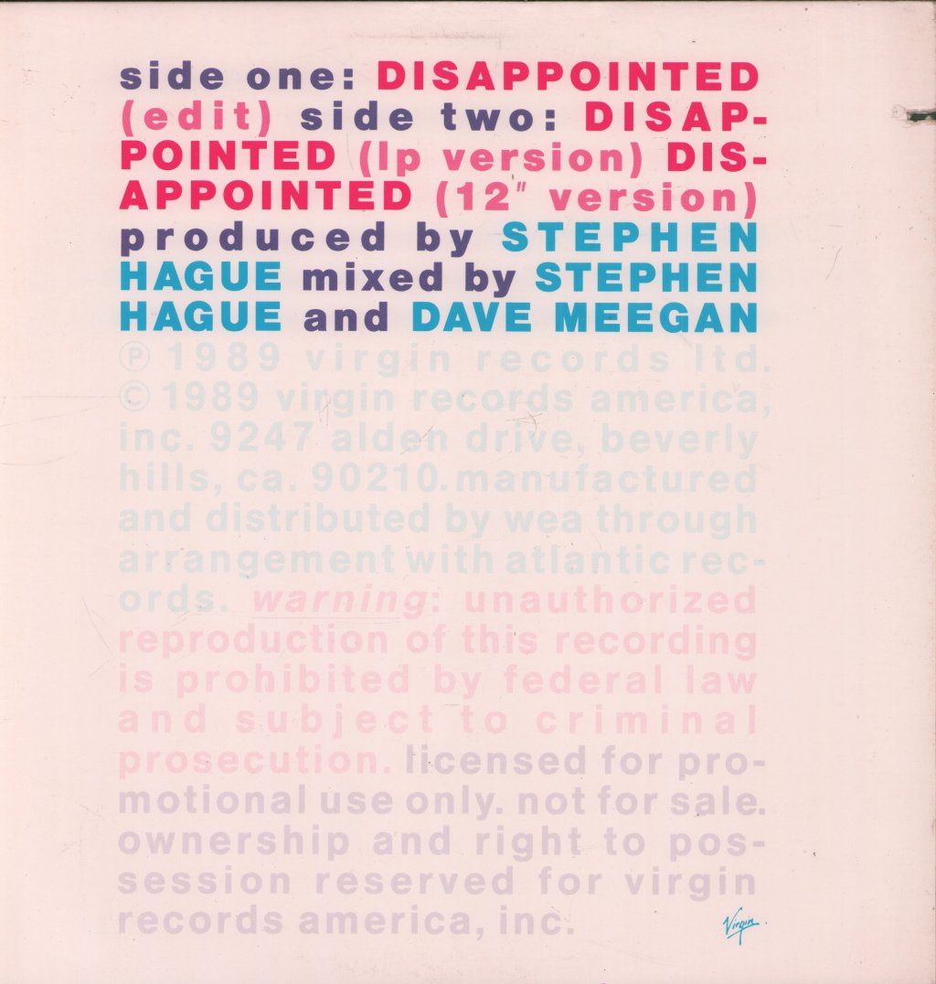 Public Image Limited - Disappointed - 12 Inch
