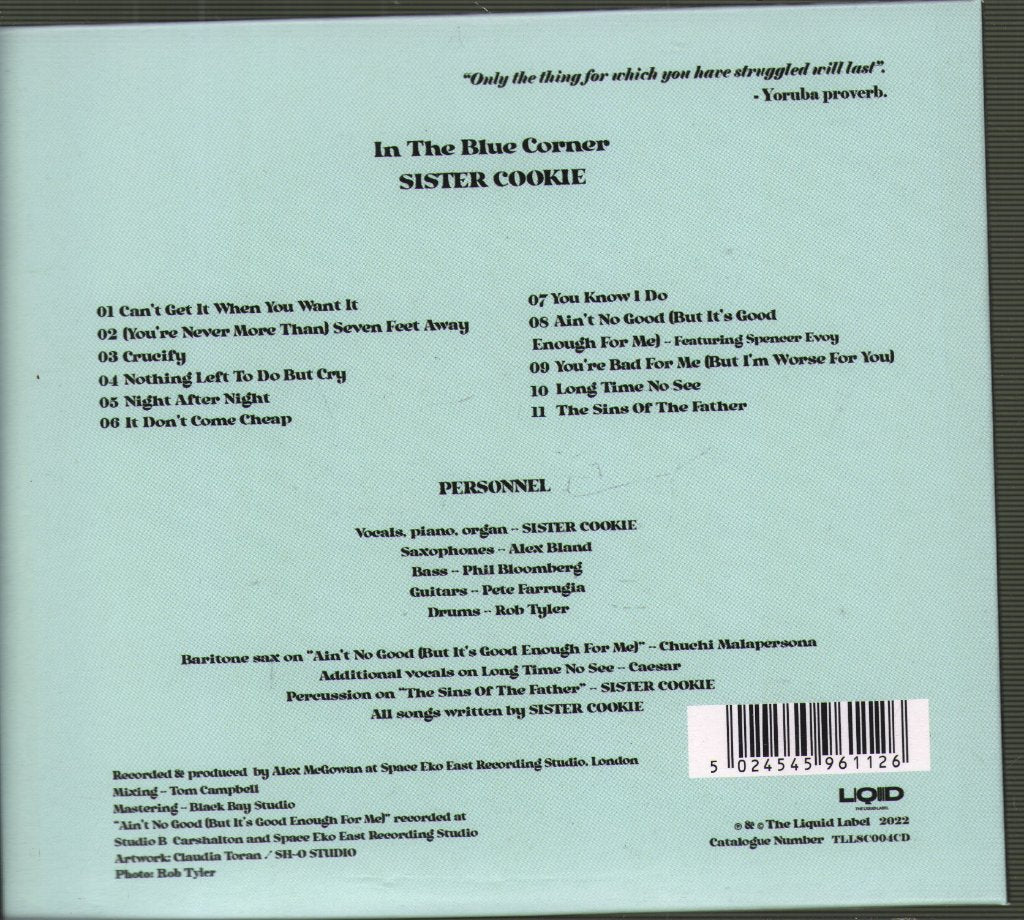 Sister Cookie - In The Blue Corner - Cd