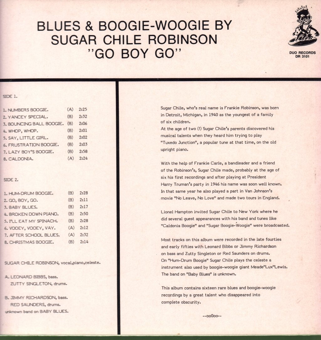 Sugar Chile Robinson - Go Boy Go - Lp