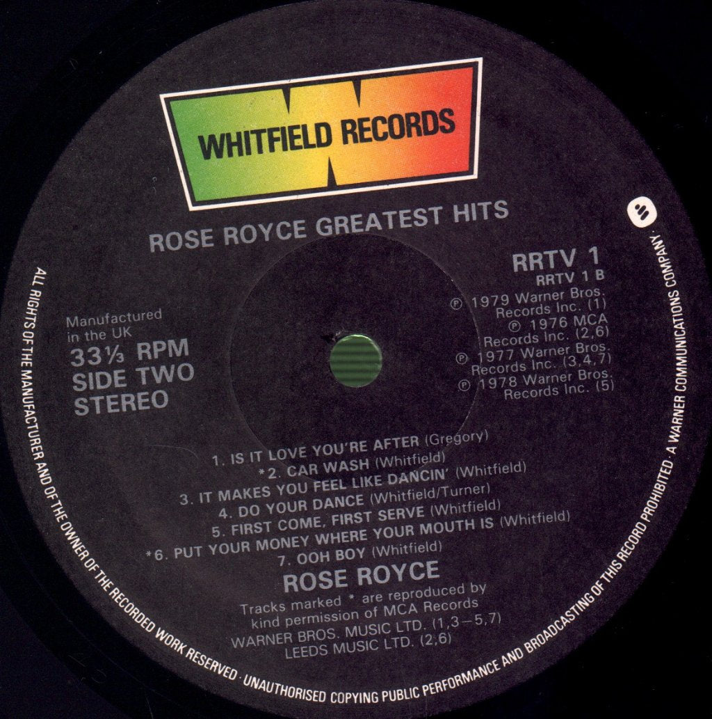 Rose Royce - Greatest Hits - Lp
