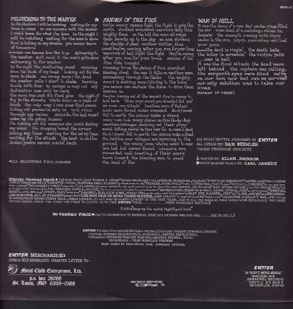 Exciter - Violence And Force - Lp