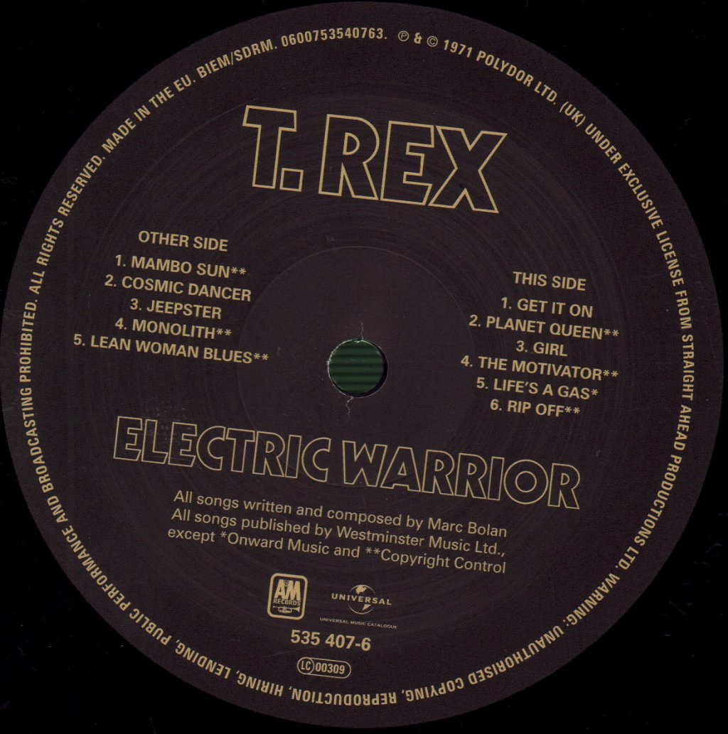 T. Rex - Electric Warrior - Lp