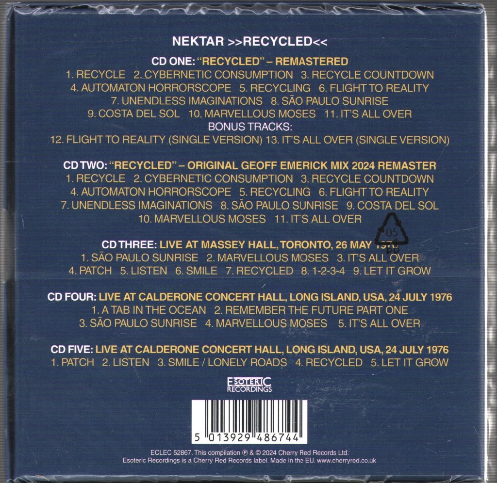 Nektar - Recycled - Cd Set