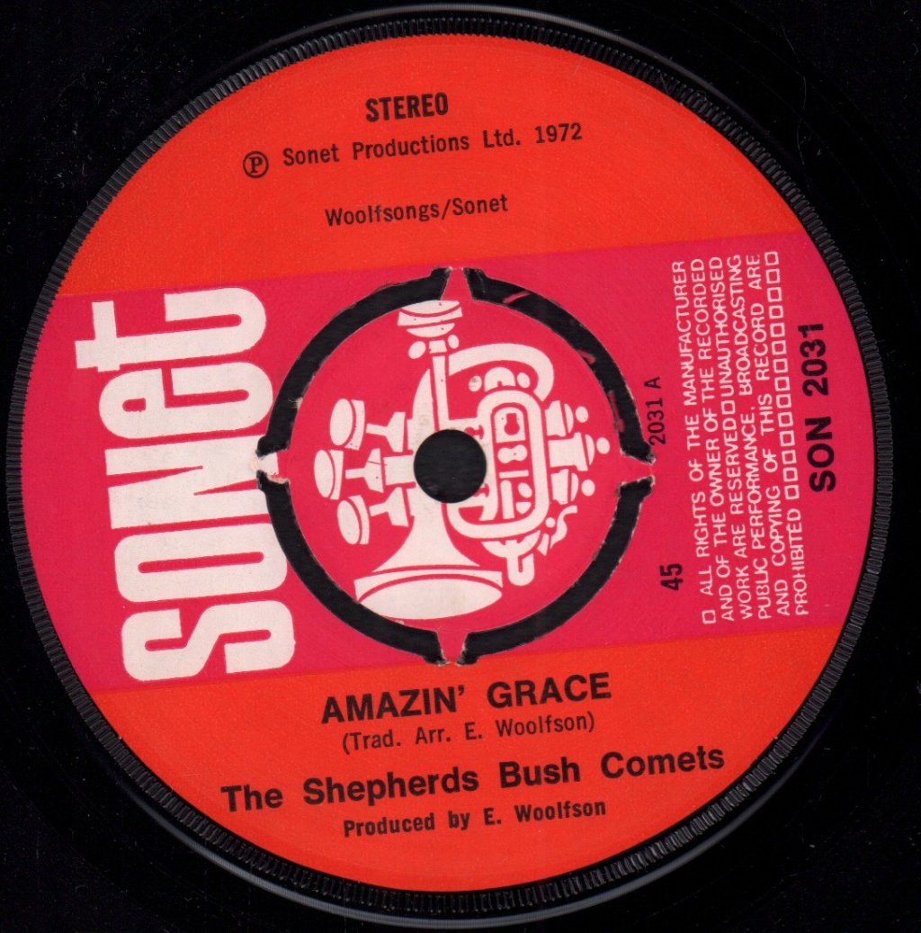 Shepherds Bush Comets - Amazin' Grace - 7 Inch