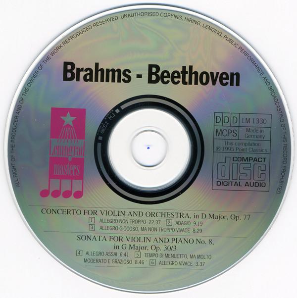 Leningrad Philharmonic, G. Roshdestveskij - Brahms / Beethoven - Violin Concerto / Violin Sonata No. 8 - Cd