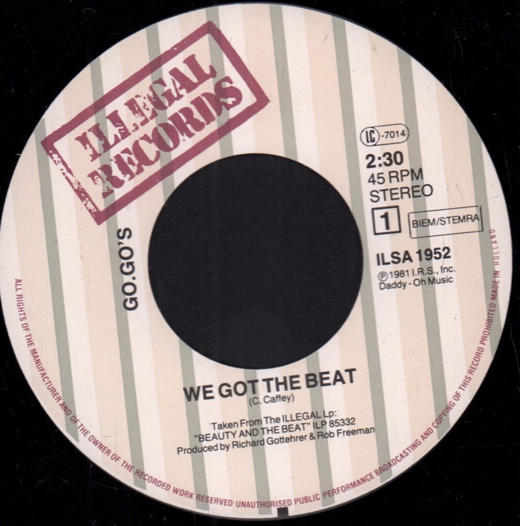 Go Go's - We Got The Beat - 7 Inch