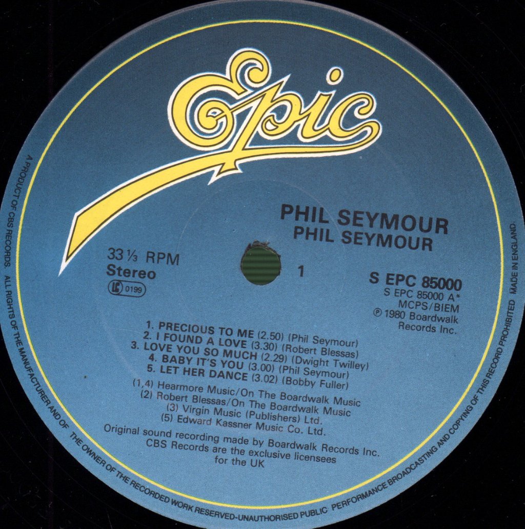 Phil Seymour - Phil Seymour - Lp