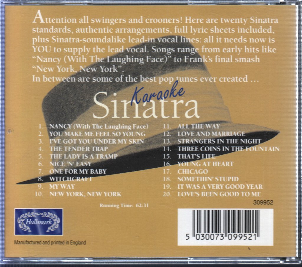 Frank Sinatra - Karaoke Sinatra - Cd