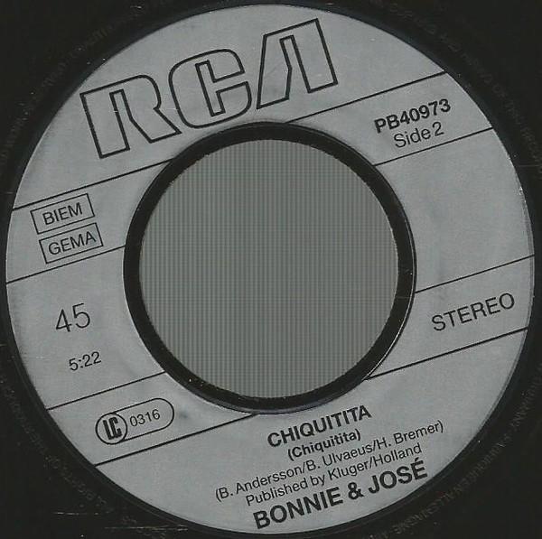 Bonnie and Jose - Herinnering - 7 Inch