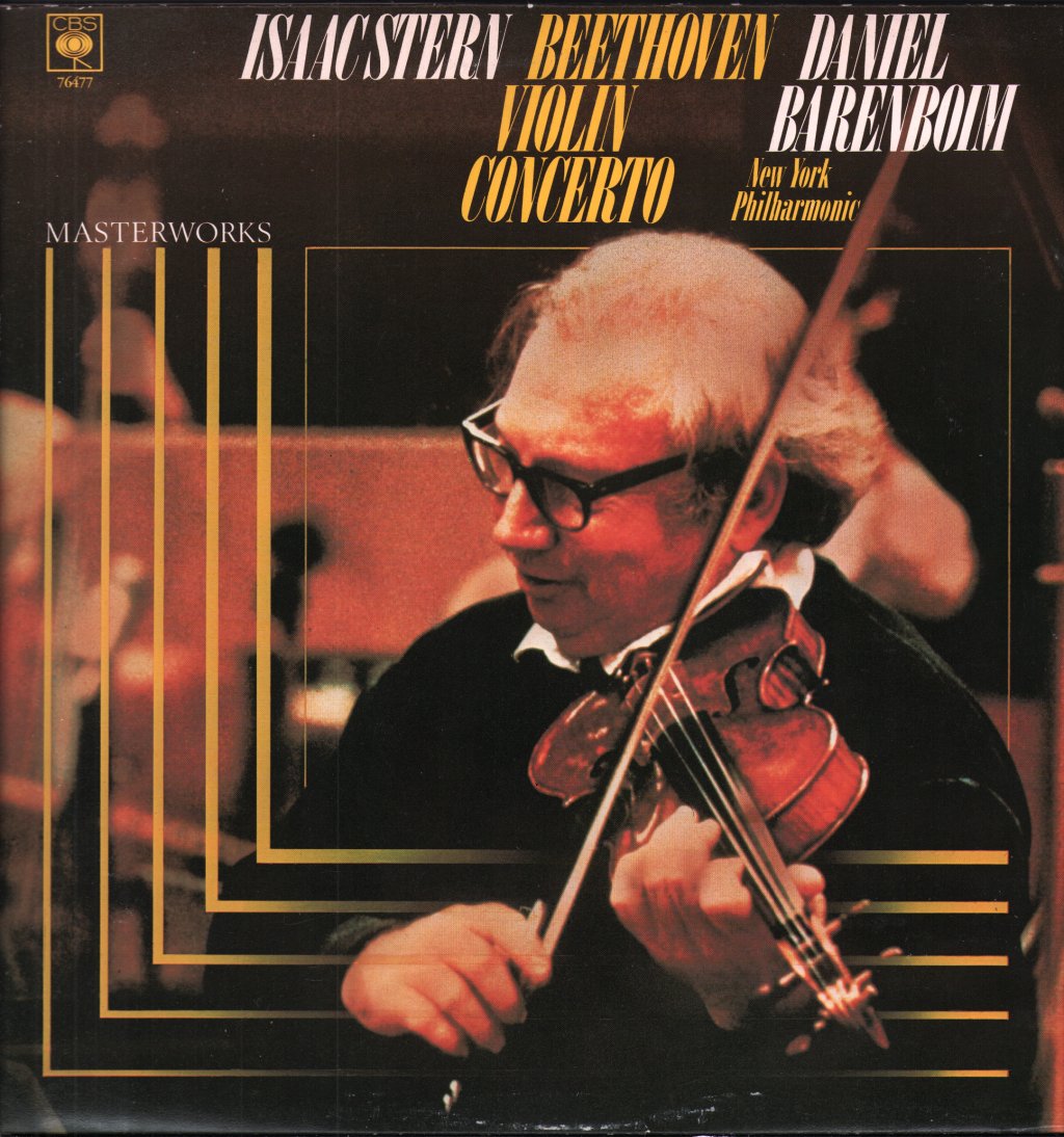 Isaac Stern / Daniel Barenboim / New York Philharmonic Orchestra - Beethoven - Violin Concerto - Lp