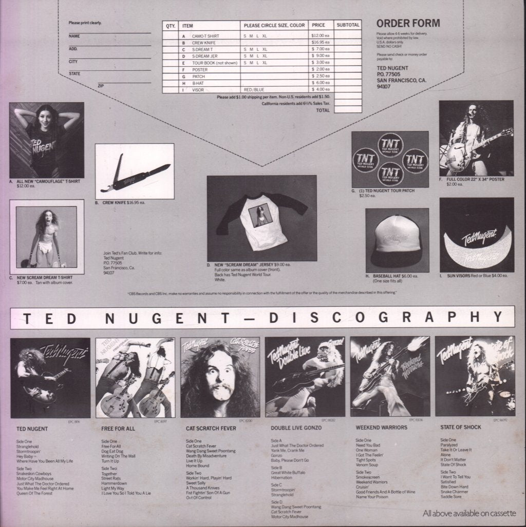 Ted Nugent - Scream Dream - Lp