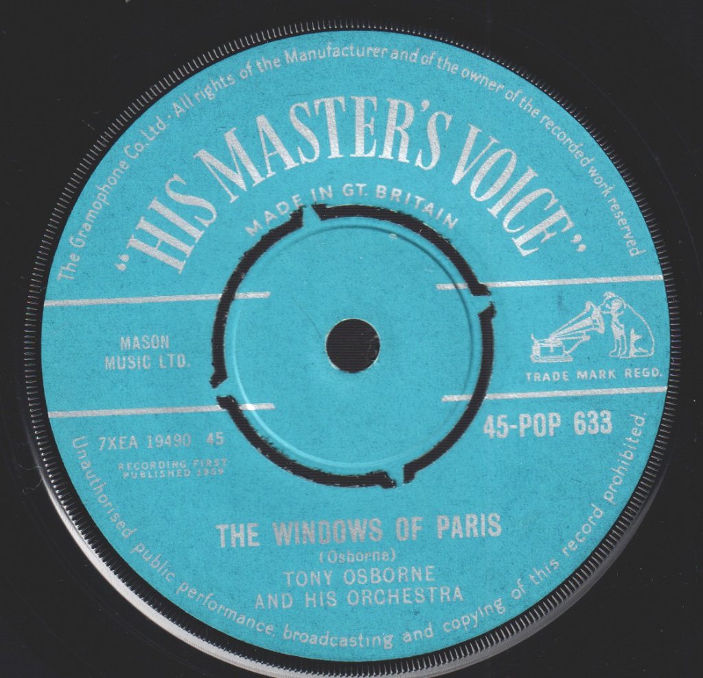 Tony Osborne And His Orchestra - Summer Star - 7 Inch