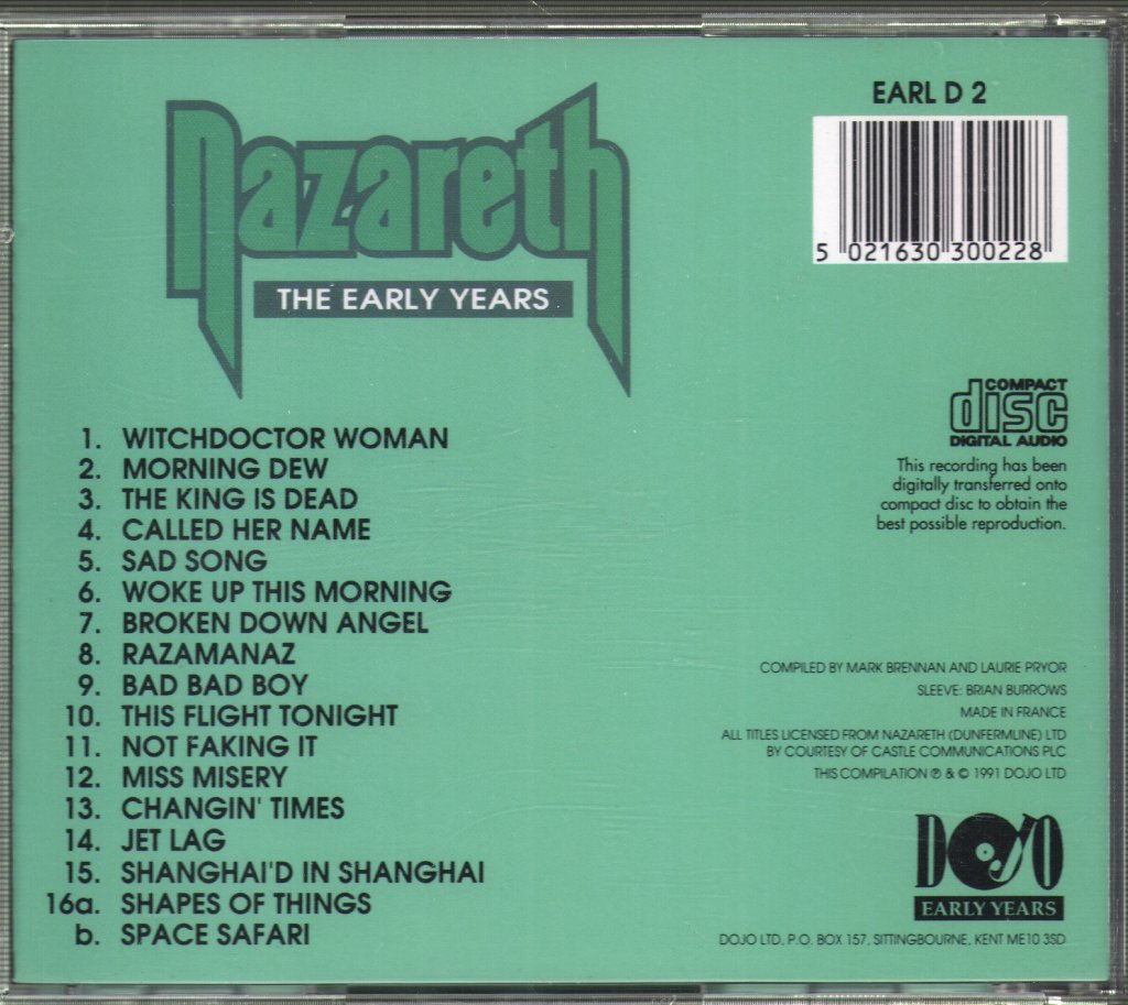 Nazareth - Early Years - Cd