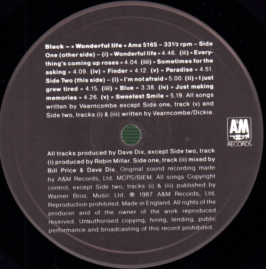 Black - Wonderful Life - Lp