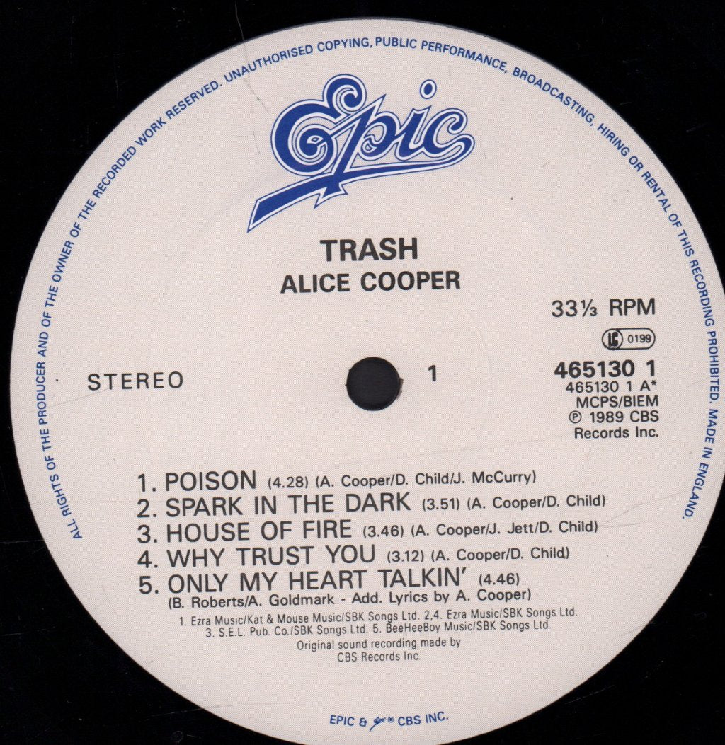 Alice Cooper - Trash - Lp