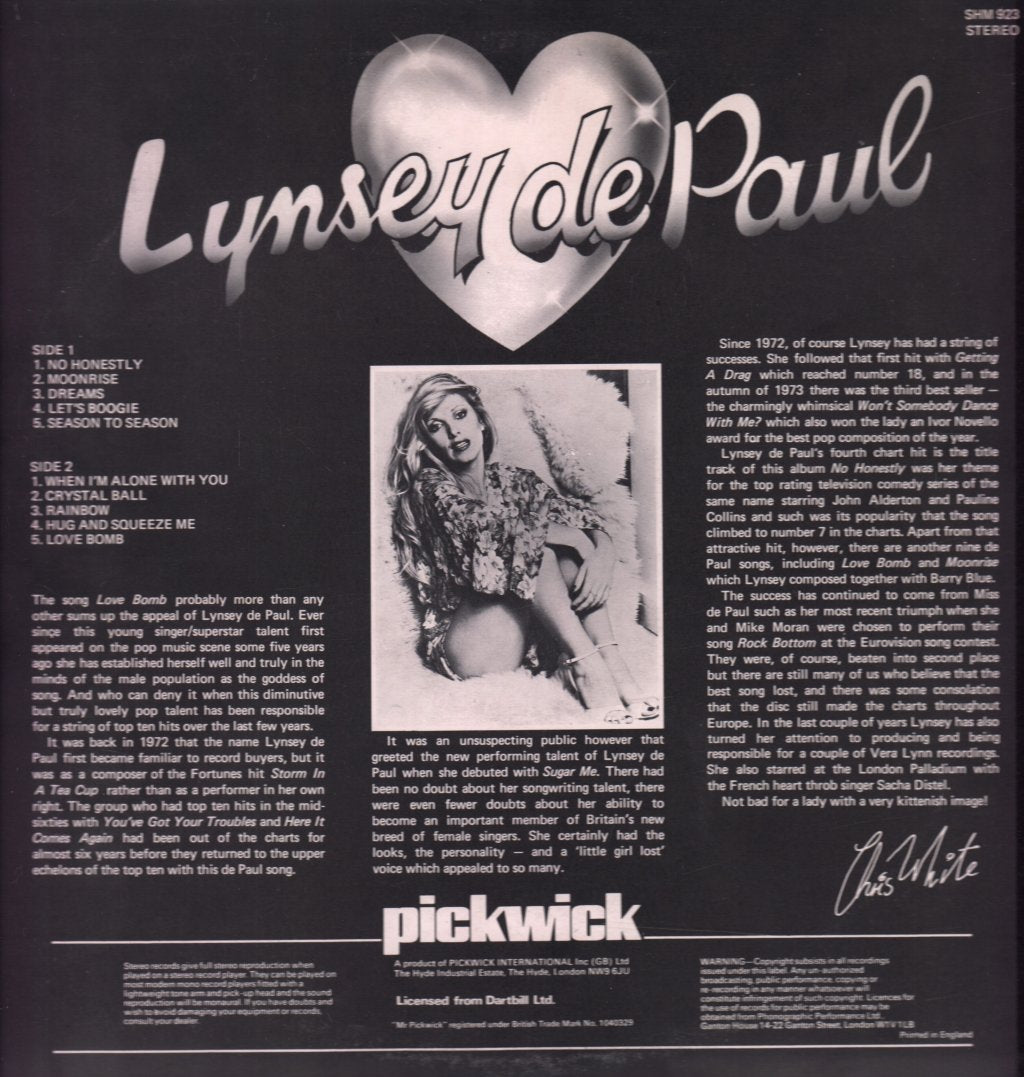 Lynsey De Paul - No Honestly - Lp