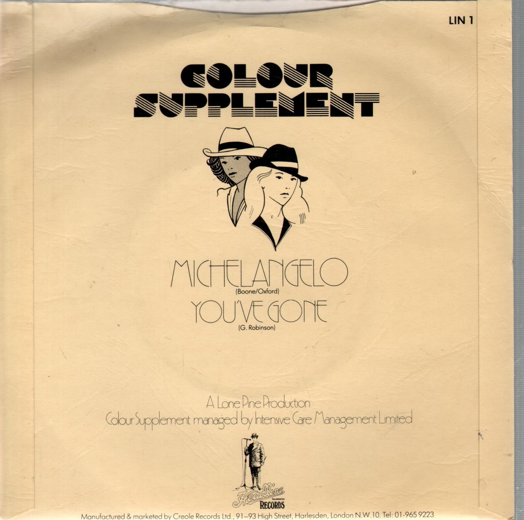 Colour Supplement - Michaelangelo - 7 Inch