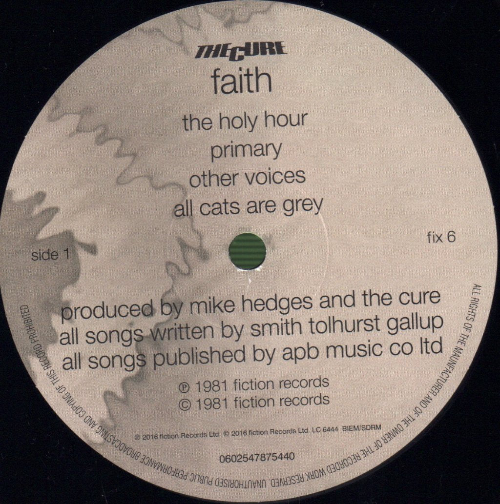 Cure - Faith - Lp