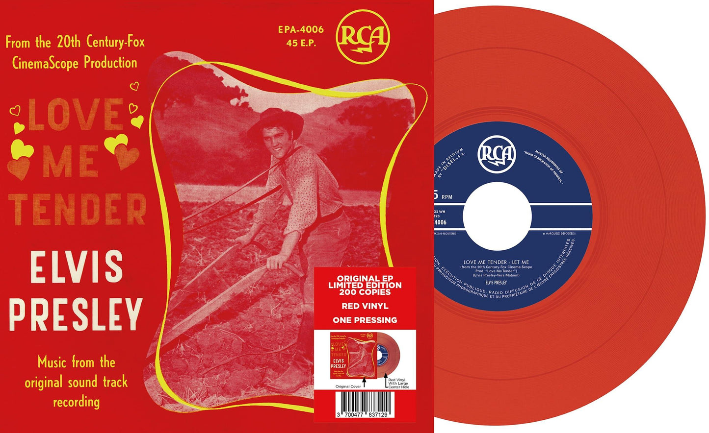 Elvis Presley - 7-Ep Etranger N14 - Love Me Tender (Belgium) - 7 Inch