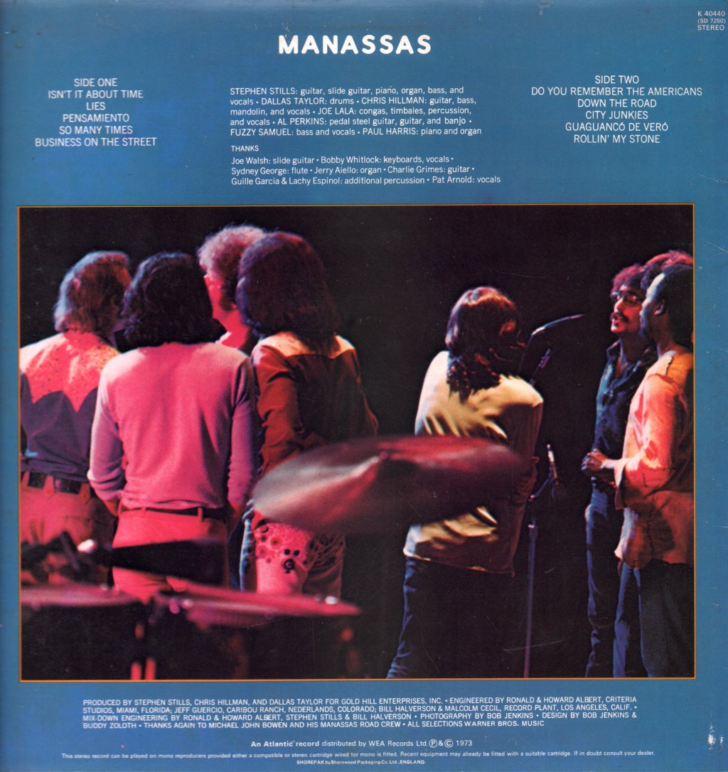 Stephen Stills Manassas - Down The Road - Lp