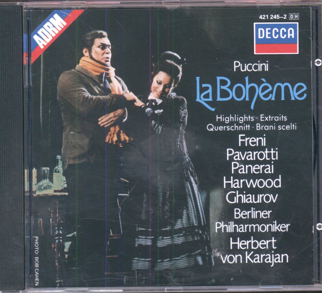 Orchester Der Deutschen Oper Berlin, Berliner Philharmoniker, Herbert von Karajan - Puccini - La Bohème - Highlights - Cd