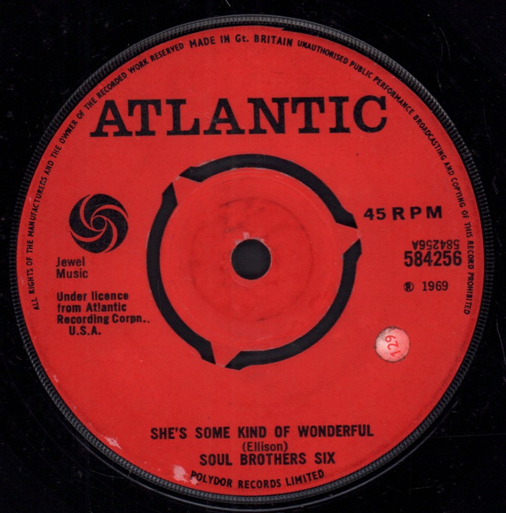 Soul Brothers Six - She's Some Kind Of Wonderful - 7 Inch