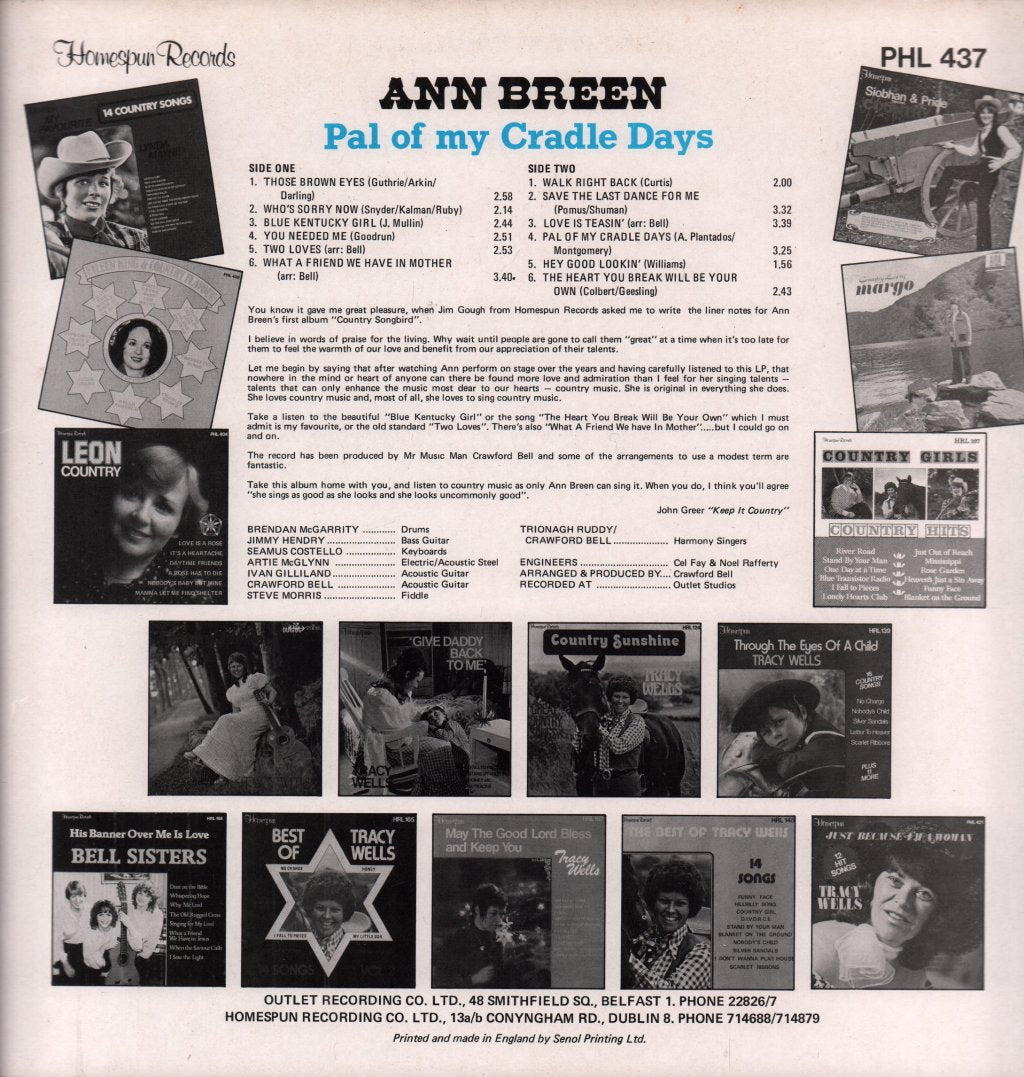 Ann Breen - Pal Of My Cradle Days - Lp