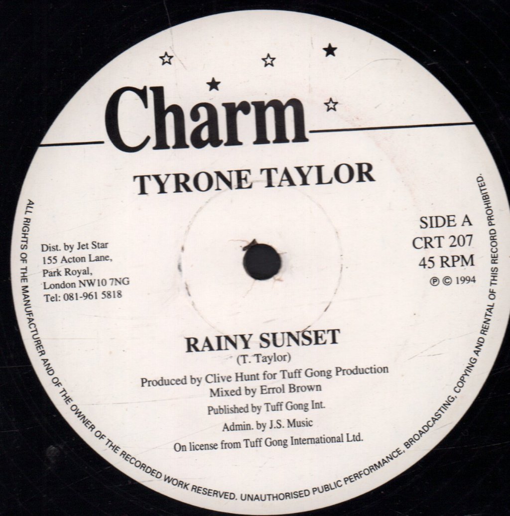 Tyrone Taylor - Rainy Sunset - 12 Inch
