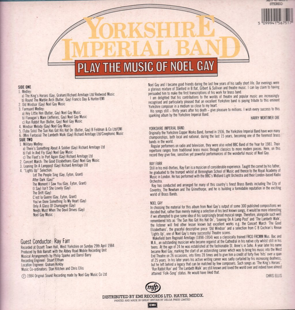 Yorkshire Imperial Band - Play The Music Of Noel Gay - Lp
