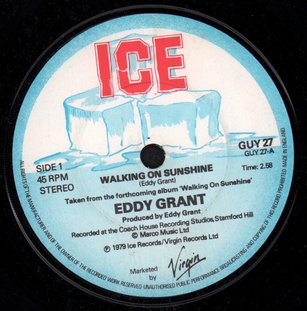 Eddy Grant - Walking On Sunshine - 7 Inch