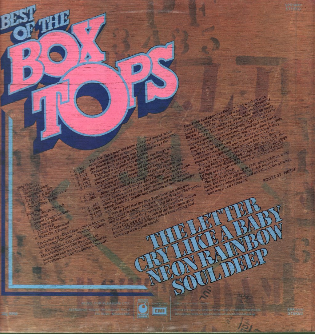 Box Tops - Best Of The - Lp