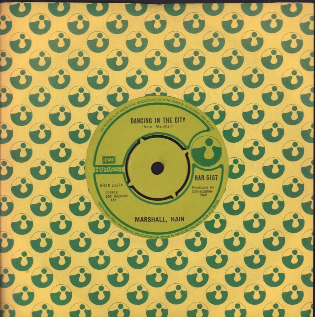 Marshall Hain - Dancing In The City - 7 Inch